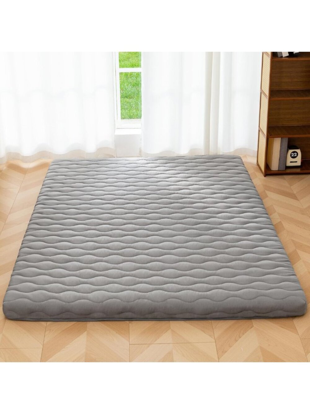 Japanese Twin Size Floor Futon Mattress - 3" Thick, Comfortable & Versatile